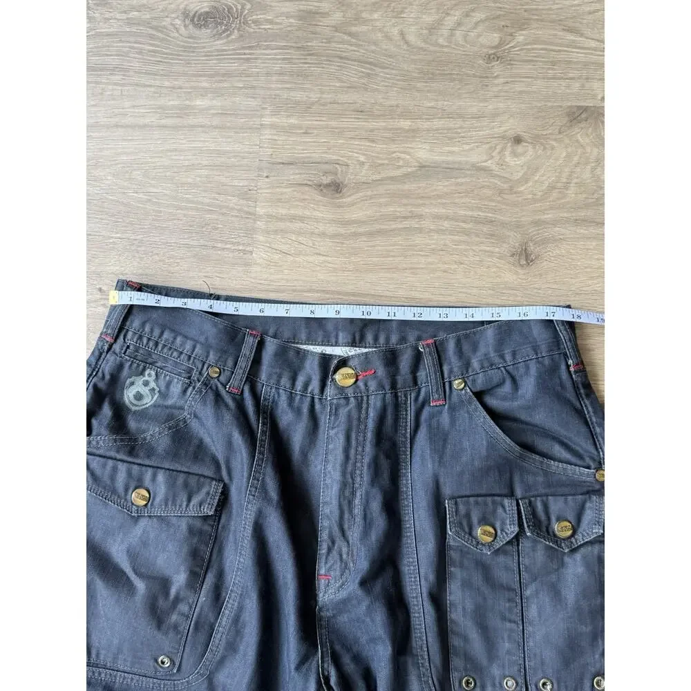 Eight 732 Jeans Men' 36x34 Baggy Utility 8732 Hip Hop Grunge Sk8 Y2K *Rare